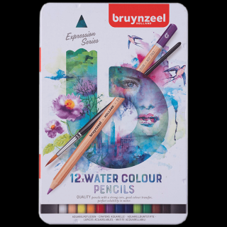 Sada akvarelových tužek Bruynzeel Expression - 12ks (Bruynzeel akvarelové tužky - sada 12ks)