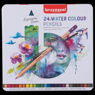 Sada akvarelových tužek Bruynzeel Expression - 24ks (Bruynzeel akvarelové tužky - sada 24ks)