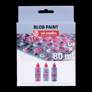 Sada barev Art Creation Blob Paint Pink - 3 x 80 ml (Sada barev Art Creation Blob Paint Pink - 3 x 80 ml)