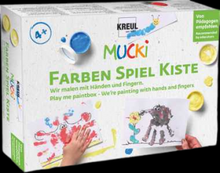 Sada barev Kreul MUCKI - paintbox malujeme rukama - prstové barvy (Barvy pro děti)