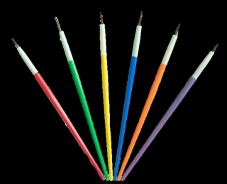 Sada barevných štětců Royal &amp; Langnickel - set 6 ks (Štětce Royal &amp; Langnickel pro olejové, akrylové, gvašové a akvarelové barvy)
