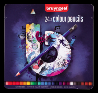 Sada barevných tužek Bruynzeel - 24 ks - modré (Sada barevných tužek Bruynzeel - 24 ks)