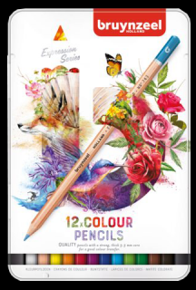 Sada barevných tužek Bruynzeel Expression - sada 12ks (Bruynzeel Expression colour pencils)