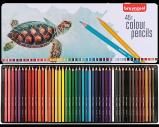 Sada barevných tužek Bruynzeel - Želva - 45ks (Bruynzeel barevné tužky - sada 45ks)