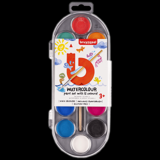 Sada dětských vodových barev Bruynzeel - 12ks (Sada dětských vodových barev Bruynzeel - 12ks)
