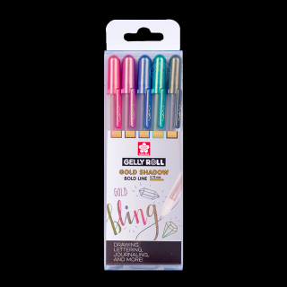 Sakura Gelly Roll Gold Shadow sada 5ks (Sakura Gelly Roll Gold Shadow sada 5ks)