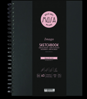 Sketchbook MUSA Imago 100 listů - 105g - různé velikosti (Skicovací kniha Musa)