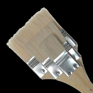 Štětce na šepsovaní přírodní vlasy - 3 dílny set (Štětce Royal Langnickel white bristle brush set)
