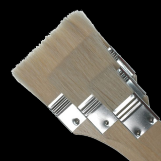 Štětce na šepsovaní s bílými vlasy prodžené - 3 dílny set (Štětce Royal Langnickel White bristle long handle brush set)