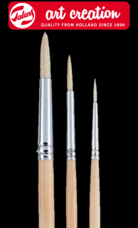 Štetce pro olej/akryl/kvaš ArtCreation - set 3 ks (ArtCreation Elements brush set for oil/acrylic/gouache, hog bristle)