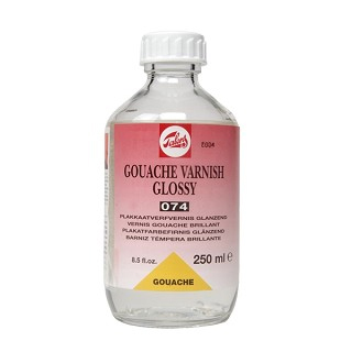 Talens matný lak pro kvaše 074 - 250 ml (Talens - Gouache varnish glossy bottle 250 ml)