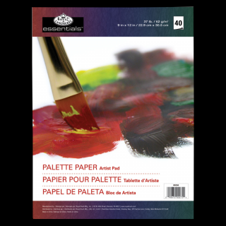 Vytrhávaci paleta (olej / akryl) Royal &amp; Langnickel Artist Pad 40 listů (Royal Langicnkel jednorázové trhací palety pro olejové a akrylové barvy 40 listů (62g/m²))