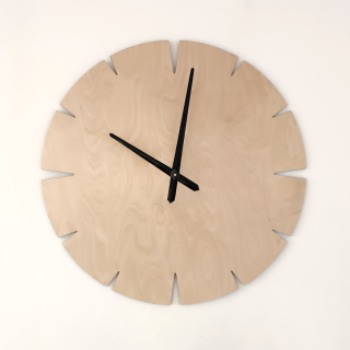 Nástěnné hodiny SIMPLE (Hodiny SIMPLE, přírodní bříza, 30 - 100 cm)