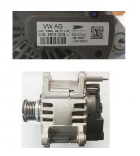 Alternator 180A 14V Originál  03L903024L