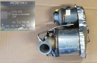 Filtr dieselový částicový, DPF Originál 04L131670K,  04L131602M, 04L131671E