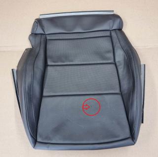 Potah polštáře kůže Originál Škoda Superb II 3T0881405EL IGW , 3T0 881 405 EL IG