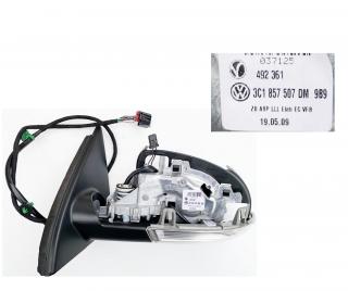 Pouzdro vnějšího zrcátka levé Originál Volkswagen Passat 3C1857507DM