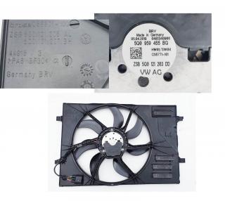Věnec ventilátoru + ventilátor chladiče Originál 5Q0121205AL, 5Q0959455BG