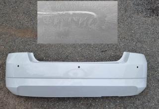 Zadní nárazník Škoda Fabia III Originál barva bílá CANDY  6V6807421 , 6V6 807 42