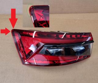 Zadní skupinová svítilna Originál Škoda Superb III facelift limuzína 3V5945207B