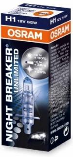 H1 12V 55W Osram Night Breaker Unlimited 64150NBU - 1 kus (OSRAM žárovka H1 12V 55W 64150NBU NightBreaker Unlimited 1 ks)