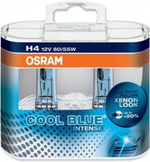 H4 12V 60/55W Osram Cool Blue Intense 64193CBI-HCB sada 2 kusy (OSRAM žárovka H4 12V 60/55W 64193CBI-HCB duobox)