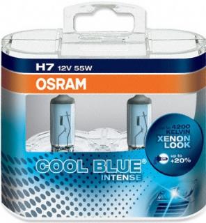 H7 12V 55W Osram Cool Blue Intense 64210CBI-HCB  sada 2 ks (OSRAM žárovka H7 12V 55W 64210CBI-HCB PX26d duobox)
