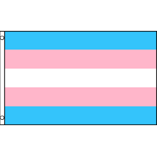 Velká vlajka trans hrdosti 120x180 cm