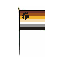 Vlaječka medvědí hrdosti 10x15 cm
