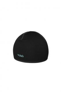 Dámská čepice RAB Powerstretch beanie (černá, modré logo a šití)