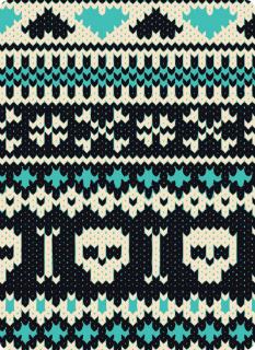 Multifunkční šátek 4FUN Skull blue