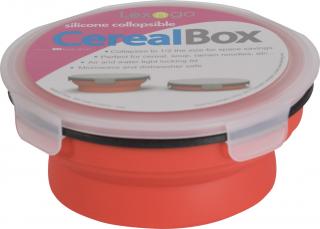 Silikonový obal na jídlo Lexngo CerealBox (oranžová)