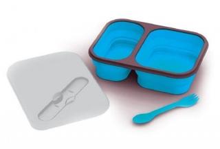Silikonový obal na jídlo Lexngo LunchBox velký (tmavě modrá)