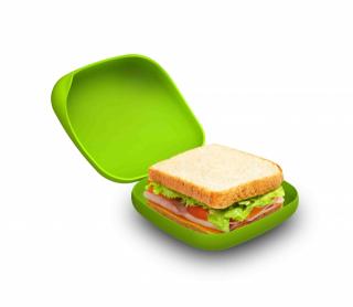 Silikonový obal na jídlo Lexngo Sandwich (zelená)