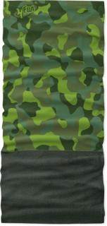 Zateplený šátek 4FUN Camu green POLARTEC