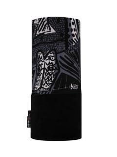 Zateplený šátek 4FUN Owl black POLARTEC