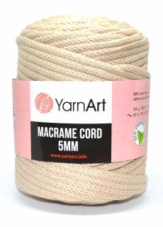 Macrame Cord 5 mm barva 753 béžová