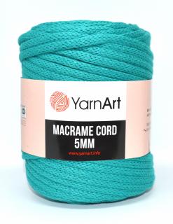 Macrame Cord 5 mm barva 783 smaragdová