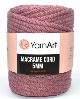 Macrame Cord 5 mm barva 792 červenohnědá