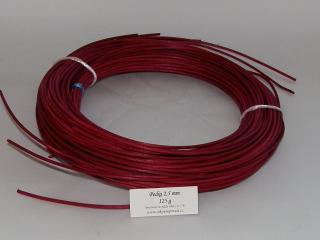 Pedig barvený pr. 2,5 mm - 125 g bordó (Pedig barvený pr. 2,5 mm - 125 g bordó)