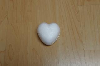 Srdce 60 mm - polystyrénový výlisek (Srdce 60 mm - polystyrénový výlisek)