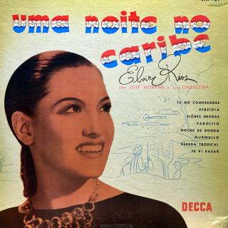 10  Elvira Rios With Jose Morand And His Orchestra ‎– Tropic Nights (Deska je ohraná, mnoho vlásenek i malé povrchové oděrky. Místy výraznější praskot v záznamu. Obal v pěkném stavu, jen lehké stopy používání.)