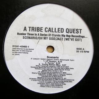12  A Tribe Called Quest ‎– Scenario / Oh My God / Jazz (We've Got) ((1997) VINYL V HORŠÍM STAVU)