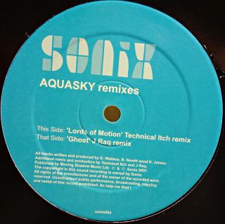 12  Aquasky ‎– Ghost (J Raq Remix) / Lords Of Motion (Technical Itch Remix) (Deska i obal jsou v pěkném stavu.)