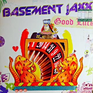 12  Basement Jaxx ‎– Good Luck (Deska mírně ohraná s jemnými vlásenkami. Obal v dobrém stavu.)