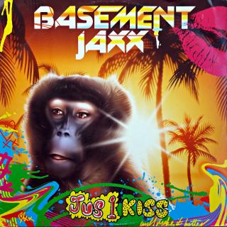 12  Basement Jaxx ‎– Jus 1 Kiss (Deska je trochu ohraná s vlásenkami, ale hraje ok. Obal v pěkném stavu.)