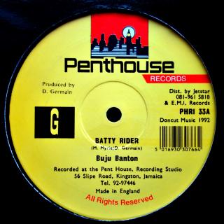 12  Buju Banton ‎– Batty Rider (UK, 1992, Dancehall, Ragga)