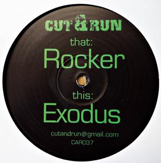 12  Cut &amp; Run ‎– Rocker / Exodus (UK, 2009, Breakbeat, Breaks, RARE!!, OTISKY PRSTŮ, PÁR VLÁSENEK)