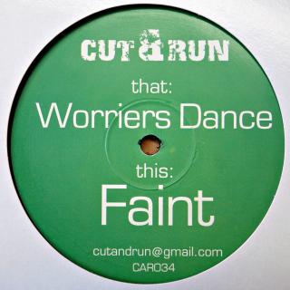 12  Cut &amp; Run ‎– Worriers Dance / Faint (UK, Unofficial Release, 2009, Breakbeat, Breaks)