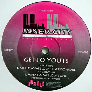 12  Getto Youts ‎– Mellow-Mellow / What A Mellow Tune (Deska v pěkném stavu, jen lehce ohraná. Obal v perfektní kondici.)